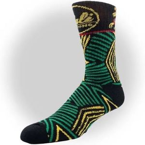 CALI Strong Rasta Tribal Athletic Crew Socks Unisex sz Large/XL